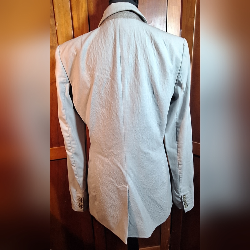 BANANA REPUBLIC Light Gray Stretch Blazer - Picture 4 of 9